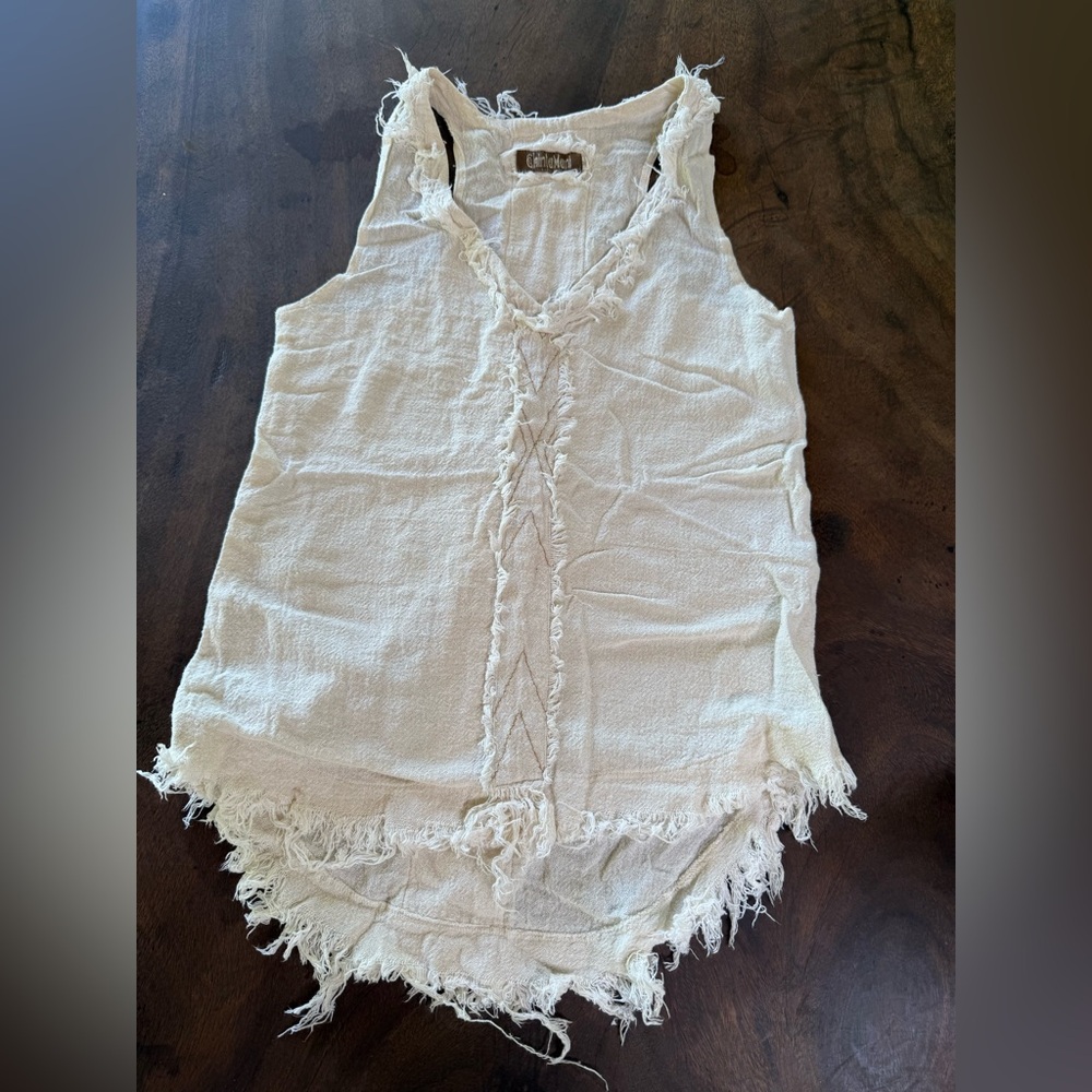 Chintamani Alchemistry Bohemian V Neck Cotton Top - Picture 4 of 6